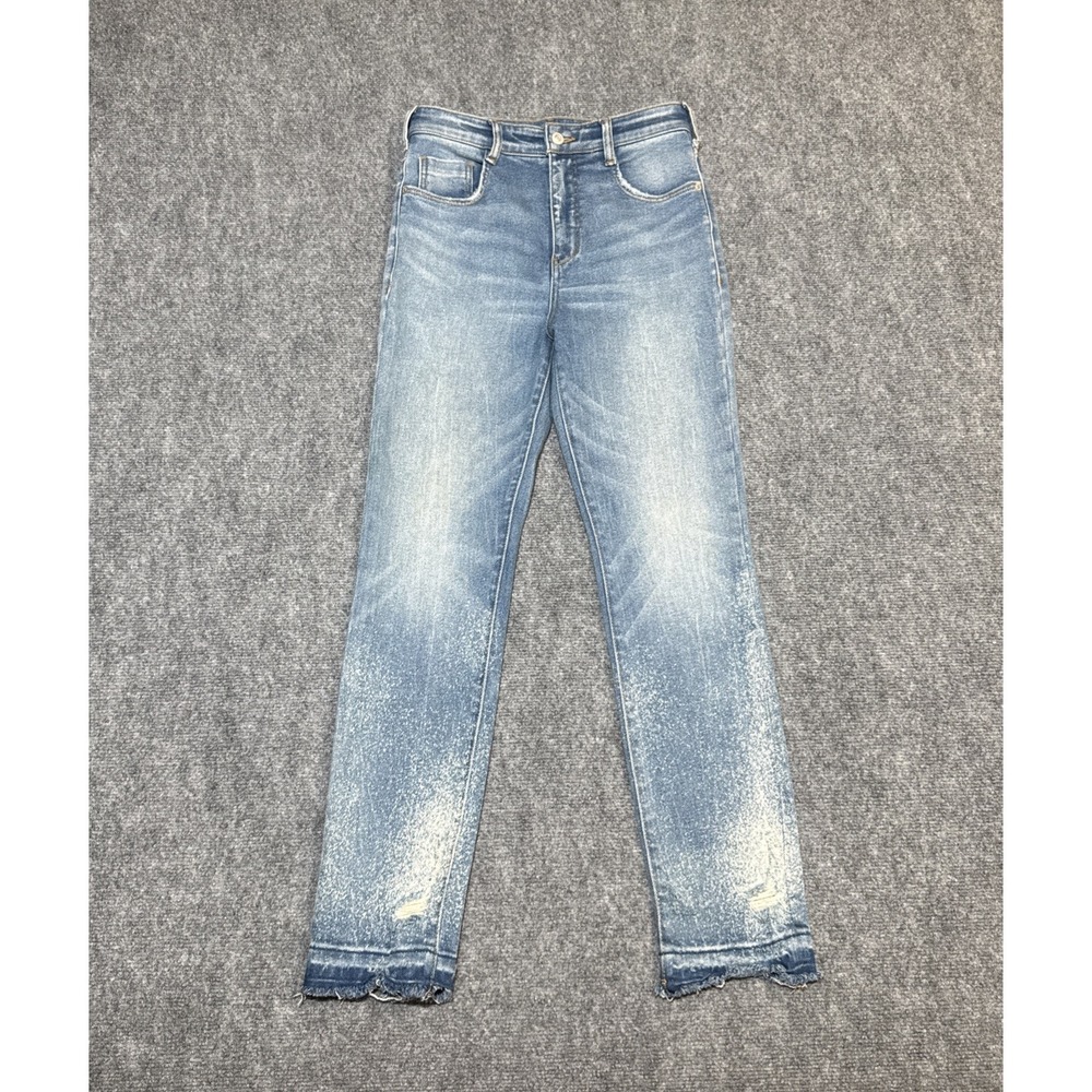 Pilcro The‎ Cigarette  Women Jeans Size 28 Light Wash Distress